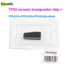 CAR KEY CHIP TPX5 3 in 1 For JMA Ceramic chip TRANSPONDER cloner CHIP = TPX1(4C) + TPX2(4D) + TPX4(46)  (carbon) 2024 - buy cheap