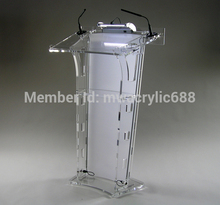 Free Shipping HoYode Monterrey Price Reasonable Acrylic Podium Pulpit Lectern 2024 - buy cheap