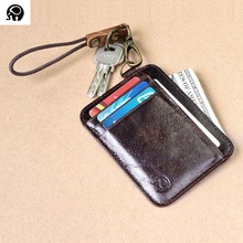Wholesale Leather Hang Neck Card Case Business Credit Card Holder Driving Licence Card Wallet Bus Card Pack Office ID Pocket NEW 2024 - buy cheap