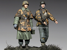 Набор из 2 фигурок, модель солдата из смолы GK, разобранный и Неокрашенный, 1/35 кг 2024 - купить недорого