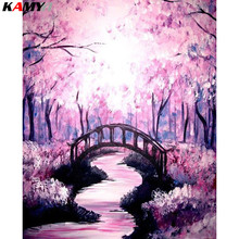 5D diamante bordado paisaje artesanía diamante pintura puente mosaico regalo cuadrado completo/redondo diamante decoración del hogar XY1 2024 - compra barato