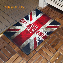 Alfombra antideslizante con estampado de bandera de Reino Unido, alfombrilla de cocina, baño, 3 tamaños, 6 diseños, Vintage 2024 - compra barato