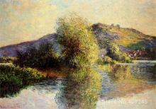 Canvas paintings Isleets at Port Villez Claude Monet Art reproduction High quality Hand painted 2024 - buy cheap