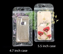 4-6.5inch Clear Plastic Zip Lock Cell Phone Case Event pvc Bags With Hang Hole For Mobile Phone Shell Packaging Zipper Bag 2024 - buy cheap