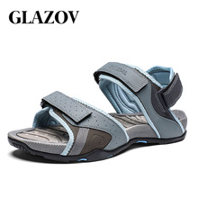 GLAZOV Summer Style High Quality Beach Casual Male Sandals Breathable For Men Walking Brand High Quality Comfortable Shoes 39-46 2024 - buy cheap