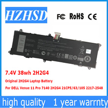 7.4V 38wh 2H2G4 Original 2H2G4 Laptop Battery For DELL Venue 11 Pro 7140 21CP5/63/105 2217-2548 2024 - buy cheap