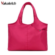 Fashion Nylon Big Capacity Tote Purple Bags Waterproof bolsas New Women Handbag Casual Large Shoulder Bag Messenger Bags KL525 2024 - buy cheap