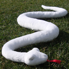 simulation animal large 120cm white snake soft plush toy birthday gift b0002 2024 - buy cheap