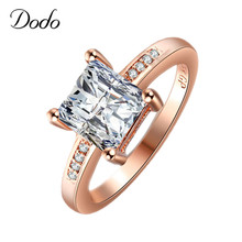 Кольца DODO с большими камнями, цвет розового золота 585 пробы, Женское Обручальное вечерние ЦО, свадебное кольцо, подарок KDR12 2024 - купить недорого