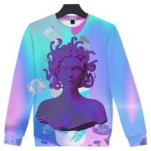 Vaporwave 3D Printed O-Neck Sweatshirt Women/Men Fashion Long Sleeve Sweatshirt 2019 Hot Sale Casual Streetwear Clothes 2024 - buy cheap
