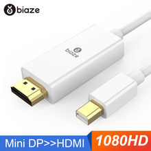 Biaze Mini DisplayPort-HDMI адаптер Mini DP кабель Thunderbolt HDMI конвертер для MacBook Air 13 Surface Pro 4 Thunderbolt 2k 2024 - купить недорого