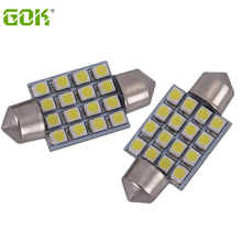 Car led  Interior Light c5w 36mm 39mm 42mm 31mm festoon 16smd 3528/1210 Led Car Dome LED light Interior Light Bulbs Auto Roof 2024 - buy cheap