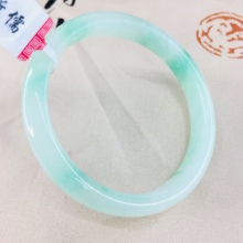 Zheru Jewelry Pure Natural Jadeite Bracelet Natural Elegant Double Color 54-62mm Female Jade Bracelet Send Certificate 2024 - buy cheap