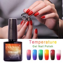 10ml Clou Beaute Choose 1 From 48 colors Temperature Change Color UV Gel Top Coat Manicure UV Gel Nail Soak Off Gel Polish 2024 - buy cheap