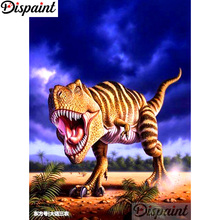 Dispaint-pintura diamante 5D DIY "paisaje de dinosaurio", bordado 3D con diamantes de imitación cuadrados o redondos, estilo punto de cruz, decoración del hogar, A12566 2024 - compra barato