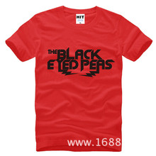 Rock Black Eyed Peas Printed Mens Men T Shirt Tshirt Fashion 2015 New Short Sleeve O Neck Cotton T-shirt Tee Camisetas Hombre 2024 - buy cheap