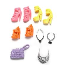 10 шт. сумка для обуви ожерелье Корона аксессуар для куклы Барби игрушки Детские Подарки Игрушка в блистере аксессуары для куклы 2024 - купить недорого