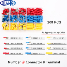 208Pcs/Set MDD FDD MPD FRD Female/Male Insulated Electrical Crimp Terminal Connectors Cable Wire Connector Wire Connector Sets 2024 - buy cheap