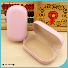 Lymouko venda quente cor rosa multifunções diy superfície lisa caso da lente de contato do plutônio para mulher titular caixa de armazenamento de metal 2024 - compre barato