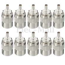 10pcs Connector UHF male PL259 plug solder RG8 RG213 LMR400 7D-FB cable silver 2024 - buy cheap
