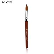 Wholesale 5pcs/set Kolinsky Sable Brush size 18 # Pen Red Wood Acrylic Brush for Nail Art Brush Set Manicure Tools 2024 - buy cheap