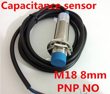 M18 capacitância switch normalmente aberto DC 3 fios PNP NO sensor de proximidade do sensor de detecção de distância 8mm metal/não-metal posistion sensor 2024 - compre barato