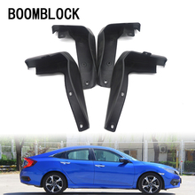 4 pçs dianteiro traseiro do carro mud flaps mud flap mudguards para 10th honda civic 2017 2016 acessórios novo 4-door sedan 2024 - compre barato