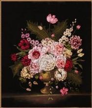 Needlework, diy fita conjuntos de ponto cruz para kit de bordado, belas flores vaso floral cruz-ponto handwork casa decoração 2024 - compre barato