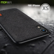 Funda para iPhone XS XR, carcasa MOFi Original para iPhone XS Max, funda trasera de tela suave con borde de TPU, funda completa de negocios 2024 - compra barato