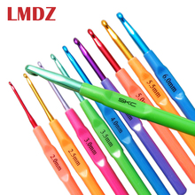 LMDZ 1Pcs Plastic Handle Aluminum Crochet Needle Crochet Hooks Knitting Needles Weaving Tools Hook Crochet Knit Tool 2mm-7mm 2024 - buy cheap