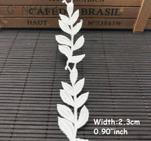 1yard/lot Width:2.3cm Elegant leaf trims for DIY Water soluble polyester lace Garment embellishment accessories(ss-665) 2024 - buy cheap