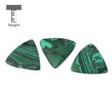 Tooyful-púas de dedo para guitarra, accesorio de repuesto para ukelele, con Colgante de Piedra malaquita de 2mm, para bajo, Banjo, 3 piezas 2024 - compra barato