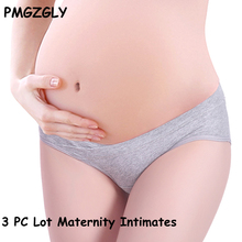 Calcinha feminina grávida, roupa íntima para maternidade, algodão, 3 unidades 2024 - compre barato