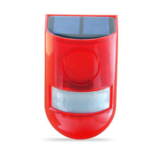 Sistema de alarme solar com luz de segurança, sensor de movimento pir, ip65, sirene solar para jardim, campo vegetal, fazenda, depósito