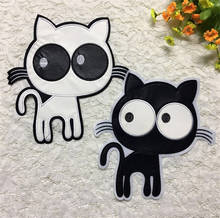 24x21cm Cat Embroidered Patches Iron on Sewing Parches for clothes applique embroidery DIY Supplies Crafts Sticker 2024 - buy cheap