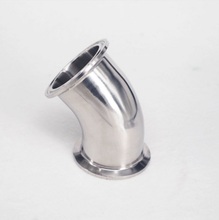38mm O/D 1.5" Tri Clamp 304 Stainless Steel Sanitary Ferrule 45 Degree Elbow Pipe Fitting For Homebrew 2024 - buy cheap