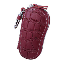 Genuine Leather Keychain Holder Organizer Wallet EDC Case Car Automobie Key Pouch Men Women Housekeeper Keys Bag 2024 - купить недорого