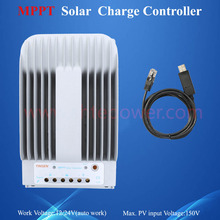 Controlador de carga solar 20a 12v 24v, tracer 2215bn mppt charge controller 150v 2024 - compra barato