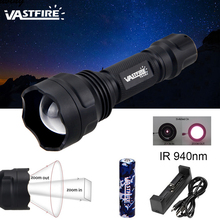 New IR-501b Zoomable Focus Hunting Light infrared Radiation Weapon Light IR 940nm Night Vision Waterproof Tactical FlashLight 2024 - buy cheap
