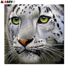 5D Diy diamond painting cross stitch White leopard Full Square Diamond embroidery Needlework Rhinestone Mosaic Crafts B619 2024 - buy cheap