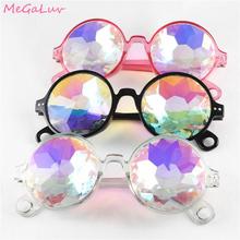 1pc Kaleidoscope Glasses Rainbow Prism Sunglasses for Women Men Festival Glasses Birthday Gift Retro Party Supplies 2024 - buy cheap