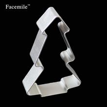 Facemile Christmas Tree Shaped Aluminium Gift Buscuit Tools Cookie Cake Gift Jelly Pastry Baking Cutter Mould Tool 20-14 2024 - buy cheap