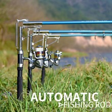 2.1m 2.4m 2.7m Sea River Lake Stainless Steel Automatic Fishing Rod Pool Spring Fishing Tackle Supplies Device Without Reel L30 2024 - buy cheap