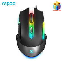Rapoo v302 original optical gaming mouse com fio com 7000dpi 7 botões programáveis para gamer de mouse pubg overwatch lol 2024 - compre barato