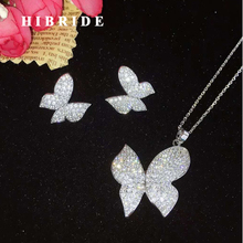 HIBRIDE 2018 New Flower Design Girl Jewelry Set Women Party Jewelry Small Link Pendientes Perla Fashion Jewelry N-644 2024 - buy cheap