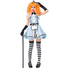 Alice Costume Halloween Costumes for Women Magician Lolita Maid dress + apron + headwear + bow + gloves + socks 2024 - buy cheap