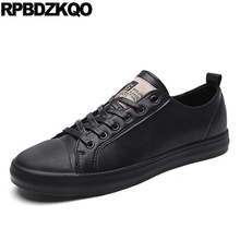 Comfort Black Flats Lace Up Designer Korean White New Trainers Spring And Autumn 2021 Men Shoes Casual Fashion Sneakers Skate 2024 - buy cheap