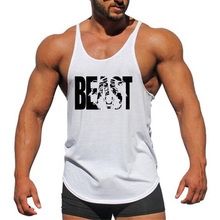 Fitness Clothing canottiere  Bodybuilding Stringer Tank Top Mens Cotton Curved hem Sleeveless shirt Workout Clothes gym vest man 2024 - buy cheap