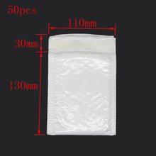 50pcs White Ultra-Thin Bubble Bag Waterproof Shockproof Pearl Film Envelope Business Office Stationery (11*13cm +3cm) 2024 - buy cheap