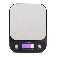 10kg 1g LCD Kitchen Electronic Scale 10000g/1g Digital Scales Stainless Steel Food Baking Scale G LB OZ Weighing Balance Backlit 2024 - buy cheap